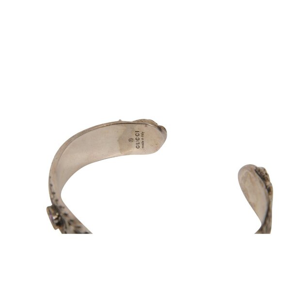 Gucci Tiger Head Le Marche Des Merveilles Bracelet 18 925 Sterling SilverBangle - Picture 5 of 9